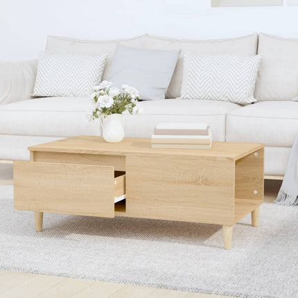 Soffbord sonoma-ek 90x50x36,5 cm konstruerat trä