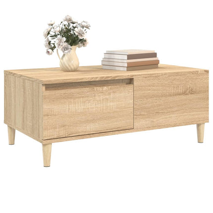 Soffbord sonoma-ek 90x50x36,5 cm konstruerat trä