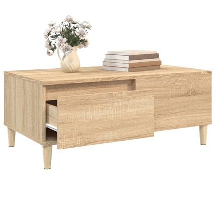 Soffbord sonoma-ek 90x50x36,5 cm konstruerat trä