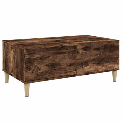Soffbord rökfärgad ek 90x50x36,5 cm konstruerat trä