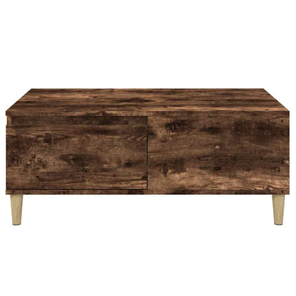 Soffbord rökfärgad ek 90x50x36,5 cm konstruerat trä