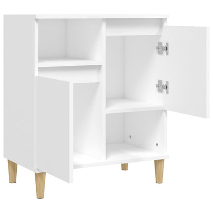 Byrå vit 60x35x70 cm konstruerat trä