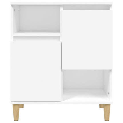 Byrå vit 60x35x70 cm konstruerat trä