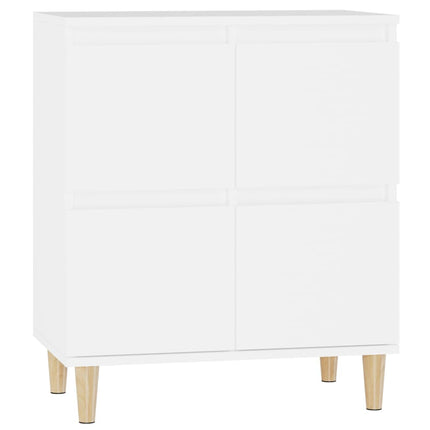 Byrå vit 60x35x70 cm konstruerat trä