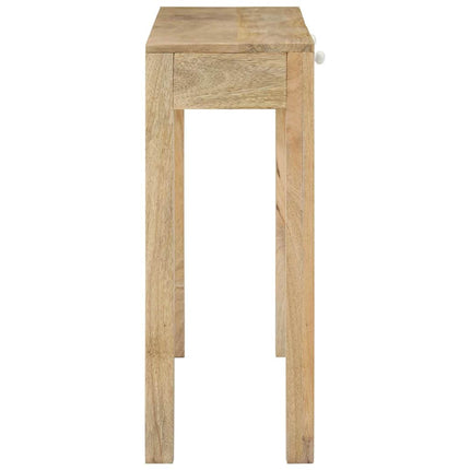 Konsolbord 110x30x75 cm massivt blekt mangoträ