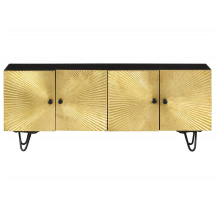 Tv-bänk 110x30x45 cm massivt mangoträ