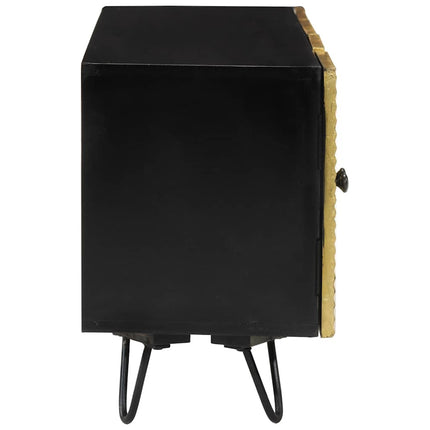 Tv-bänk 110x30x45 cm massivt mangoträ