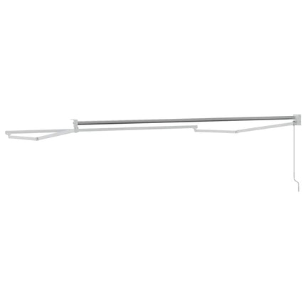 Utdragbar markisram Vit 350 x 250 cm Aluminium