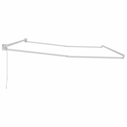 Utdragbar markisram Vit 400 × 300 cm Aluminium