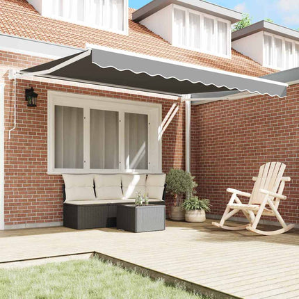Utdragbar markisram Vit 300 x 250 cm Aluminium