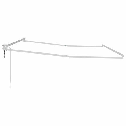 Utdragbar markisram Vit 500 × 300 cm Aluminium