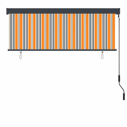 Rullgardin Gul och Blå 180 x 250 cm Tyg och Aluminium