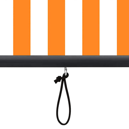 Rullgardin Vit och Orange 180 x 250 cm Tyg och Aluminium