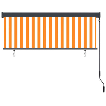 Rullgardin Vit och Orange 180 x 250 cm Tyg och Aluminium