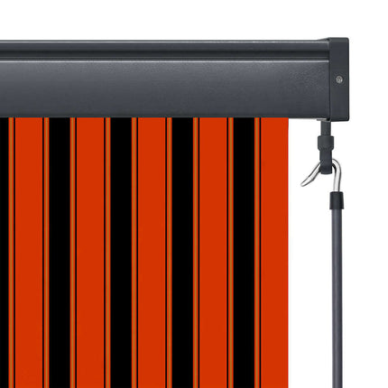 Rullgardin Orange och Brunt 180 x 250 cm Tyg och Aluminium