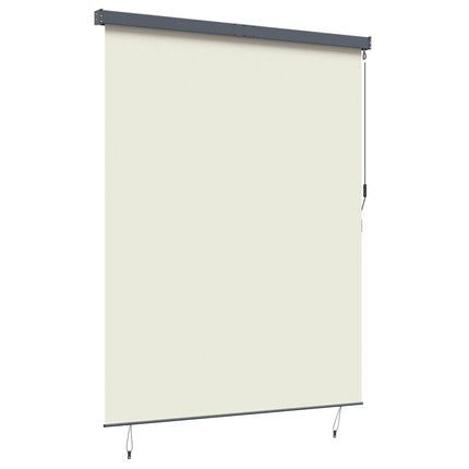Rullgardin Gräddvit 200 x 250 cm Tyg och Aluminium