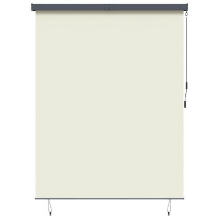 Rullgardin Gräddvit 200 x 250 cm Tyg och Aluminium