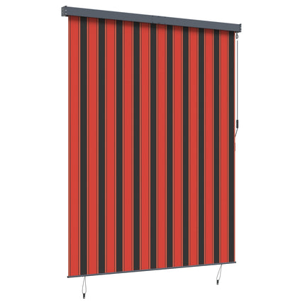 Rullgardin Orange och Brunt 200 x 250 cm Tyg och Aluminium