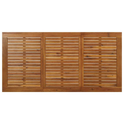 Trädgårdsbord med hårnålsben 140x80x75 cm massivt akaciaträ