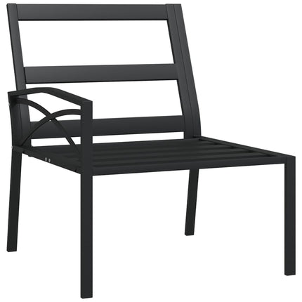 Trädgårdsstolar med grå dynor 2 st 62x75x79 cm stål