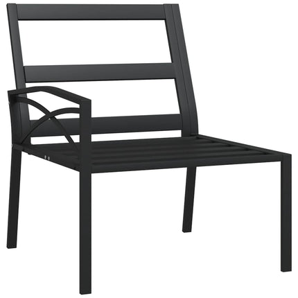 Trädgårdsstolar med sandfärgade dynor 2 st 62x75x79 cm stål