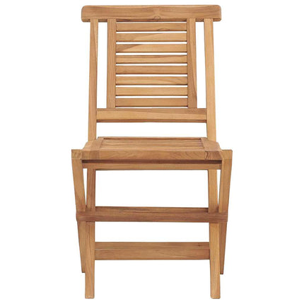 Hopfällbara trädgårdsstolar 2 st 47x63x90 cm massiv teak