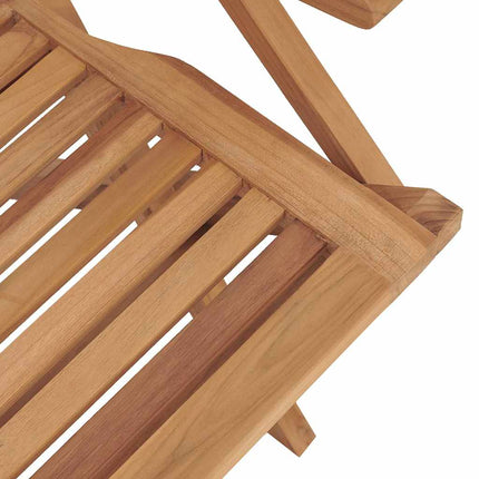 Hopfällbara trädgårdsstolar 2 st 56x63x90 cm massiv teak