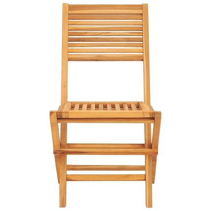 Hopfällbara trädgårdsstolar 2 st 47x62x90 cm massiv teak