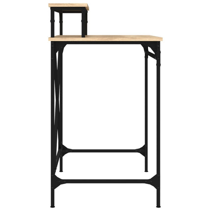 Skrivbord sonoma-ek 80x50x90 cm konstruerat trä och järn