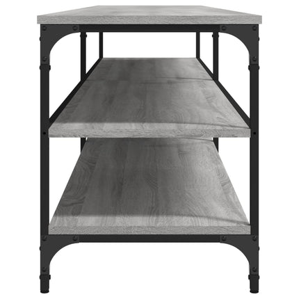 Tv-bänk grå sonoma 200x30x50 cm konstruerat trä och metall