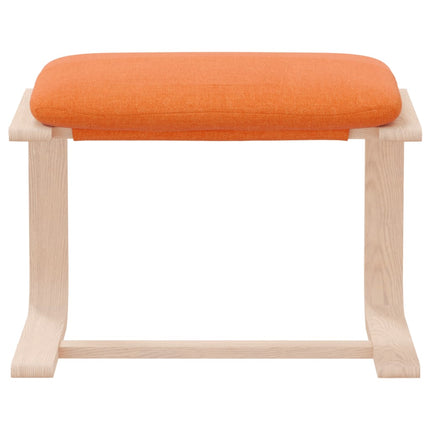 Fotpall mörkgul 51x41x40 cm tyg