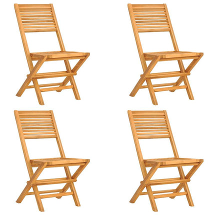 Matgrupp för trädgården 5 delar massiv teak