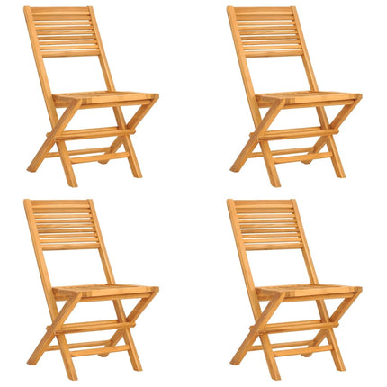 Matgrupp för trädgården 5 delar massiv teak