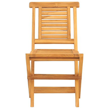 Hopfällbara trädgårdsstolar 4 st 47x63x90 cm massiv teak