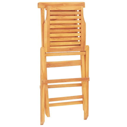 Hopfällbara trädgårdsstolar 8 st 47x63x90 cm massiv teak