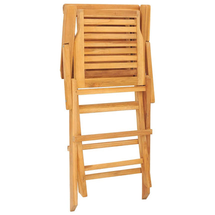 Hopfällbara trädgårdsstolar 6 st 56x63x90 cm massiv teak