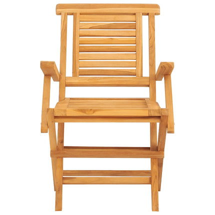 Hopfällbara trädgårdsstolar 8 st 56x63x90 cm massiv teak
