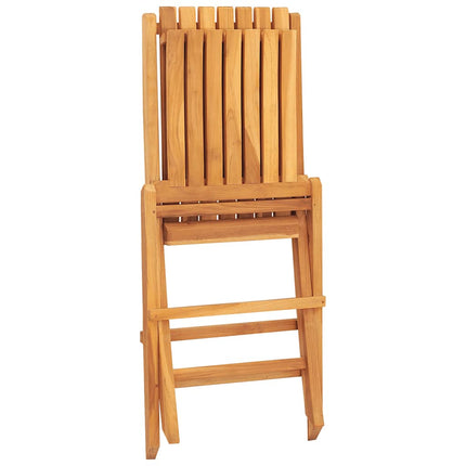 Hopfällbara trädgårdsstolar 4 st 47x47x89 cm massiv teak