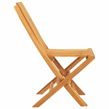 Hopfällbara trädgårdsstolar 4 st 47x47x89 cm massiv teak