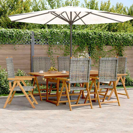 Hopfällbara trädgårdsstolar 6 st 47x47x89 cm massiv teak