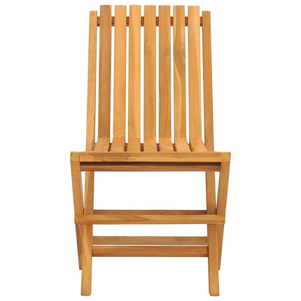 Hopfällbara trädgårdsstolar 8 st 47x47x89 cm massiv teak