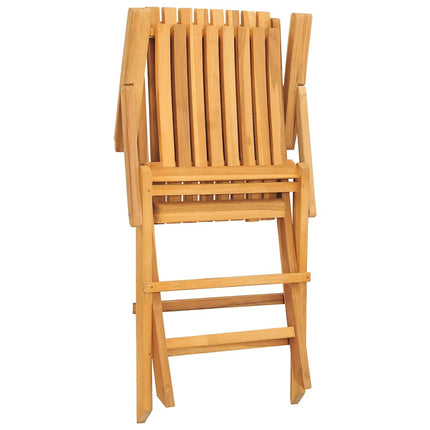 Hopfällbara trädgårdsstolar 8 st 61x67x90 cm massiv teak