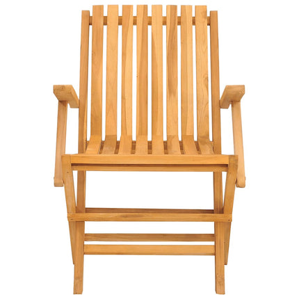 Hopfällbara trädgårdsstolar 8 st 61x67x90 cm massiv teak