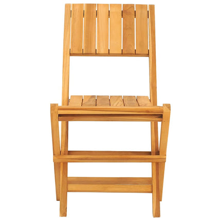 Hopfällbara trädgårdsstolar 4 st 47x62x90 cm massiv teak