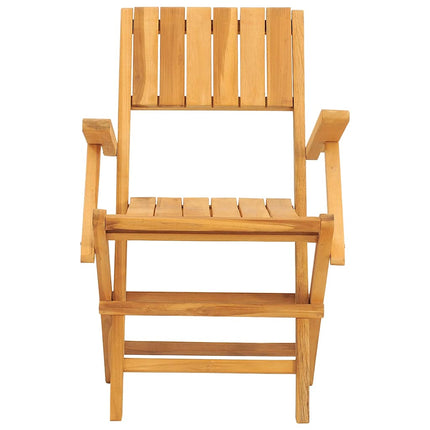 Hopfällbara trädgårdsstolar 4 st 55x62x90 cm massiv teak