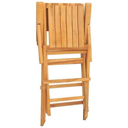 Hopfällbara trädgårdsstolar 6 st 55x62x90 cm massiv teak