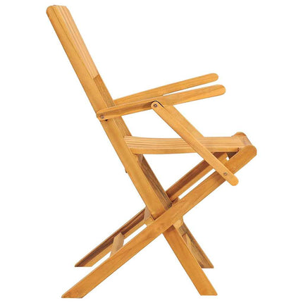 Hopfällbara trädgårdsstolar 8 st 55x62x90 cm massiv teak
