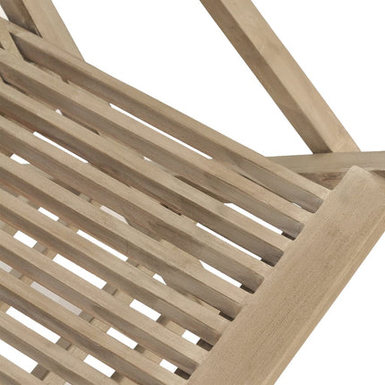 Hopfällbara trädgårdsstolar 4 st grå 56x61x89 cm massiv teak