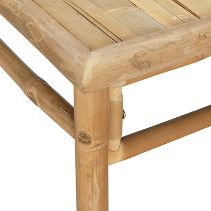 Loungegrupp 11 delar ljusgråa dynor bambu