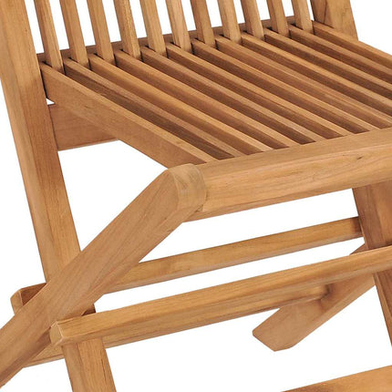 Trädgårdsmöbelset 7 pcs Brun Massivt teakträ